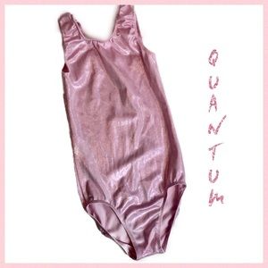Quantum Light Pink Glittery Leotard Size 9